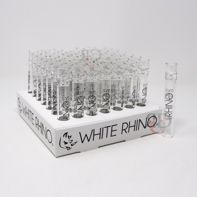 WHITE RHINO GLASS XL-CHILLUM 40CT/ DISPLAY